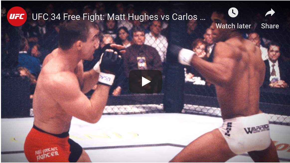 ufc 34 Matt Hughes vs Carlos Newton