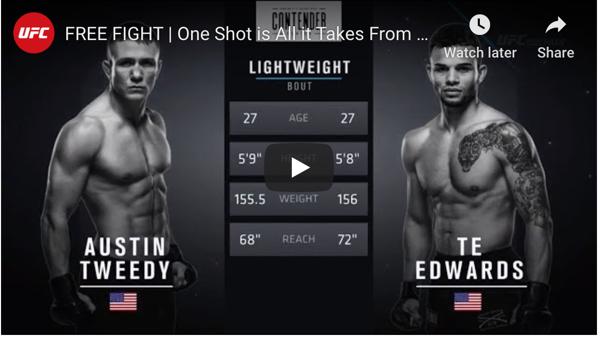 DWTNCS Free Fight Austin Tweedy vs Te Edwards